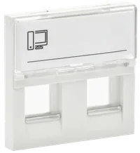 PRIMER Keystone front panel (2 modules 2 inputs) white IEK