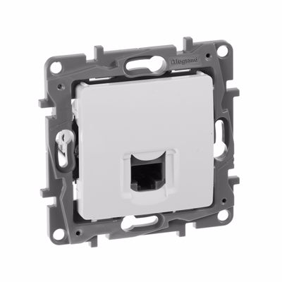 ETIKA Розетка компьютерная RJ45 категория 5Е UTP белый