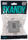 SKANDY Розетка компьютерная RJ45 кат.6 SK-K02S серебряный IEK1