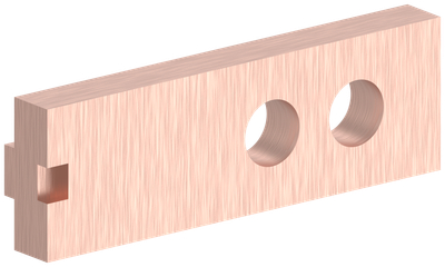 Проставка шин медная 4х40/60х10мм для изолятора шинного заднего IEK