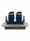 BRITE Розетка компьютерная двойная RJ45 кат.6 РК11-2-БрШ шампань IEK5