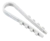 Дюбель-хомут 5-10мм для круглого кабеля нейлон белый (25шт/упак) IEK0