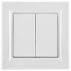 BRITE Выключатель 2-клавишный проходной 10А ВС10-2-6-БрБ белый IEK2