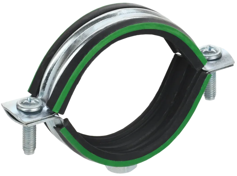 ELASTA Two-component metal clamp with rubber seal d=39-46mm IEK