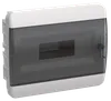 TEKFOR Корпус пластиковый ЩРВ-П-12 IP41 черная прозрачная дверь IEK0
