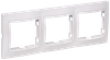 KVARTA Рамка 3-местная горизонтальная РГ-3-КБ белый GENERICA0