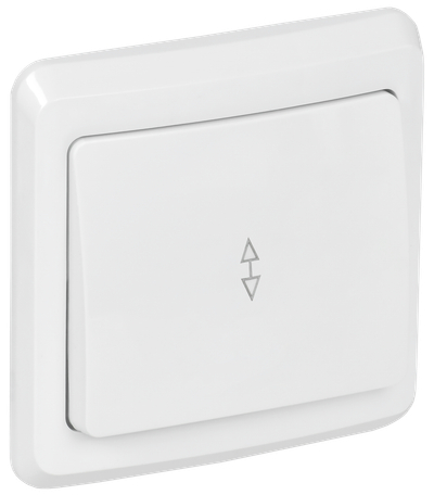 VEGA Выключатель 1-клавишный проходной 10А ВСп10-1-0-ВБ белый GENERICA