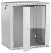 ITK LINEA W Шкаф настенный 12U 600х450мм дверь стекло серый 2.0