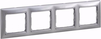 VALENA DIY Рамка 4местная алюминий матовый