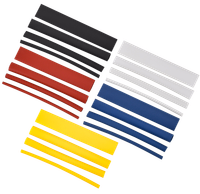 TTU set 2/1, 4/2, 6/3, 8/4 yellow, blue, red, black, white 20x8 cm/pack. IEK