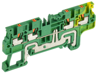 Колодка клеммная CP-MC-PEN заземляющая 4 вывода 1,5мм2 желто-зеленая IEK