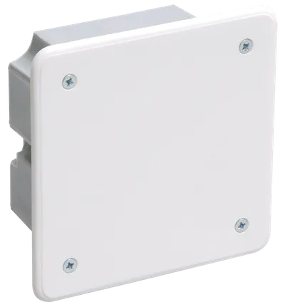 Коробка распаячная КМ41021 92х92x45мм для полых стен (с саморезами, металлические лапки, с крышкой) IEK