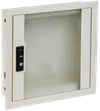ITK LINEA R Шкаф мультимедиа настенный встраиваемый 400х400мм дверь стеклянная белый RAL90161