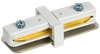 LIGHTING Соединитель прямой внутренний для однофазного шинопровода белый IEK0