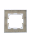 BRITE Рамка 1-местная IP44 РУ-1-БрА-44 алюминий IEK3