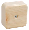 Коробка распаячная КМ41206-04 для открытой проводки 50х50х20мм сосна (4 клеммы 3мм2) IEK0