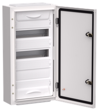TITAN 5 Корпус металлический ЩРн-36 (1х36) 585х310х140мм IP54 белый (одна дверь) IEK