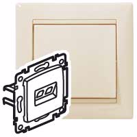 VALENA DIY Розетка компьютерная RJ45 категория 5Е UTP с захватами слоновая кость