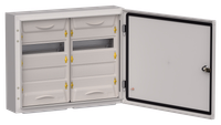 TITAN 5 Корпус металлический ЩРн-48 (2х24) 460х570х140мм IP54 серый (одна дверь) IEK