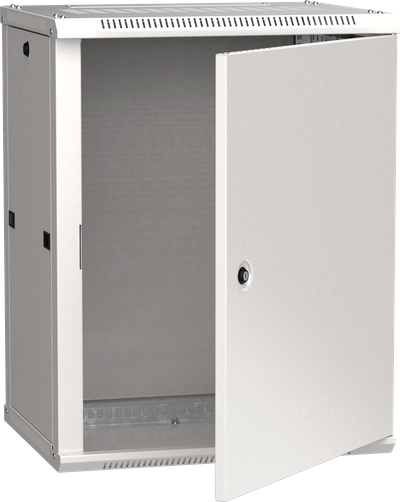 ITK Шкаф настенный LINEA W 12U 600х450мм дверь металл RAL 7035