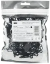Дюбель-хомут 6х14мм для плоского кабеля нейлон черный (100шт/упак) IEK1
