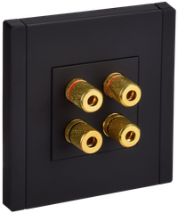 FORTE&PIANO Аудиорозетка 4-местная FP139M металл черный IEK