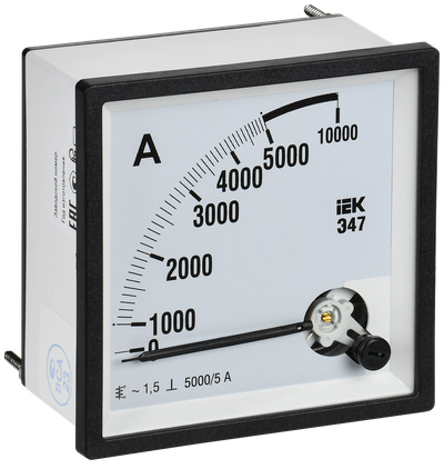 Амперметр Э47 5000/5А класс точности 1,5 96х96мм IEK