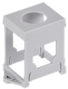 Open type adapter for mounting command devices on MASTER IEK DIN rail0