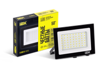 Прожектор СДО 06-50 светодиодный черный IP65 6500 K IEK