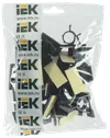 Клипса самоклеящаяся КС-15 черная (24шт) IEK1