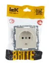 BRITE Socket with ground without shutters 16A PC11-1-0-BrP pearl IEK6