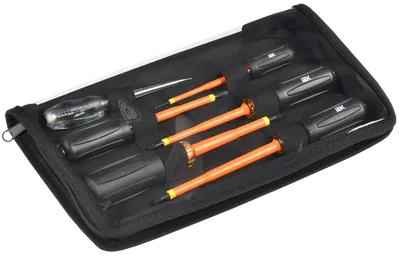 T3 type screwdrivers of the ARMA2L 5 series are designed for tightening and unscrewing screws. Use under voltage up to 1000 V is allowed. A distinctive feature of the T3 type is the material of the handles - rubberized: acetate + TVP.