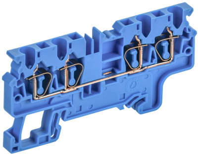 ARMAFIX Клемма пружинная CX2.5-4 BU 2,5мм2 четырехконтактная синяя IEK
