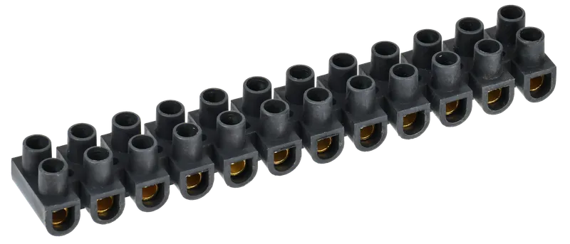 Screw-type terminal clips ZVI-20 4-10mm2 2x12steam IEK black