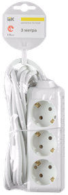 Удлинитель У03 3 места с заземлением 3м 3х1мм2 16А/250 IEK1