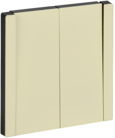 FORTE&PIANO Выключатель 2-клавишный 10А FP805M металл серый сланец IEK