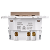 SKANDY Розетка с заземлением с защитными шторками 16А с USB C 18Вт SK-R17Sa песочный IEK3