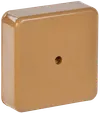 KM41212-03 pull box for surface installation 75x75x20 mm lightwood (6 terminal blocks 6mm2)0