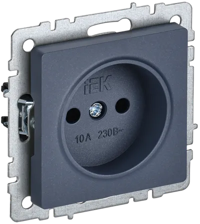 BRITE Socket without ground without shutters 10A PC10-1-0-BrM marengo IEK