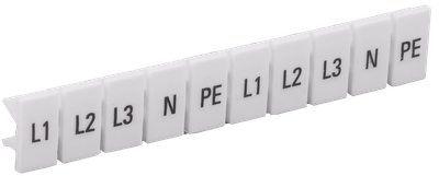 Маркеры для КПИ-4мм2 с символами "L1, L2, L3, N, PE" IEK