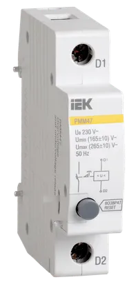 Over and undervoitage release RMM47 new series for DIN-rail IEK