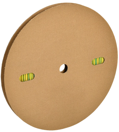 Трубка термоусадочная ТТУ нг-LS 18/9 желто-зеленая (100м/упак) IEK
