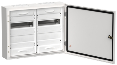TITAN 5 Корпус металлический ЩРн-48 (2х24) 460х570х140мм IP54 белый (одна дверь) IEK