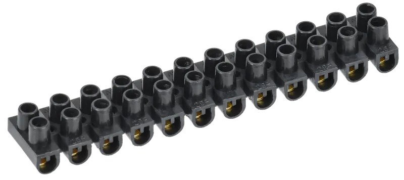 Screw-type terminal clips ZVI-3 1,0-2,5 mm2 2x12steam IEK black