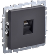 BRITE Розетка компьютерная RJ45 кат.5E РК10-БрГ графит IEK0
