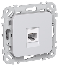 FLITE Розетка компьютерная RJ45 категория 6 UTP РК6-1-0-ФлЖ жемчуг IEK