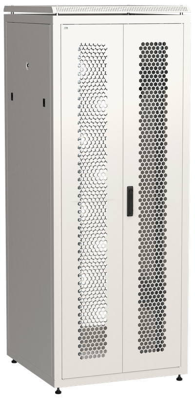 ITK LINEA N Шкаф сетевой 19" 42U 800х800мм двери передняя перфорированная задняя двустворчатая перфорированная серый