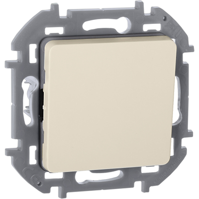 INSPIRIA Переключатель 1-клавишный схема 6 10АХ безвинтовые зажимы слоновая кость