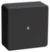 KM soldering box for open wiring 75x75x28mm (6 terminals 6mm2) black (RAL 9005) IEK0