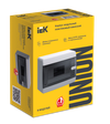 UNION Compact Корпус пластиковый ЩРН-П-8 IP41 черная прозрачная дверь IEK1